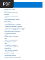 Microsoft Intune - Configure Devices Settings