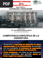 2.1 - EXPO - Operación de Evaporadores - Dr. Jose A. Sarricolea Valencia