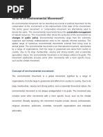 Environmental Movement PDF