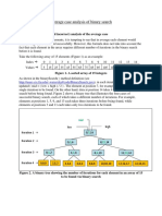 Average Case Analysis of Binary Search