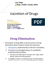 Lecture 1 Excrection of Drugs Pharm D 4th Year BPK