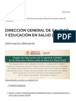 DGCES - Salud - Gobierno - Gob - MX