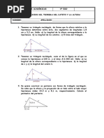 Ficha Ii - Teorema Del Cateto y La Altura