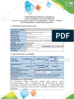 Guía de Actividades y Rúbrica de Evaluación - Fase 3 - Diseño Pre-Tratamiento y Tratamiento Primario