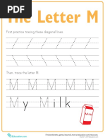 Practice Tracing M Prek