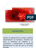 Clase Anticoagulación