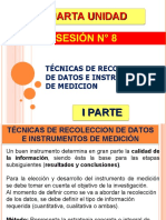 SESIÓN #8 - Tecnicas e Instrumentos de Recolección