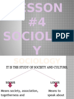 USCP LESSON 4 Sociology Anthropology and Political Science