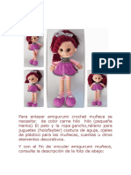 Para Enlazar Amigurumi Crochet Muñeca Se Necesita