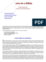 Como Ler A Bíblia PDF