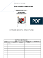 Plan de Area Tecnologia, Informática y Emprendimiento