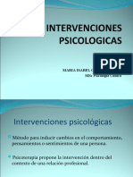 Intervenciones Psicologicas