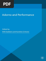 Will Daddario (Ed.), KarolineGritzner (Ed.) - Adorno and Performance