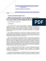 Aprueban El Reglamento Del Procedimiento Administrativo Sancionador Especial de Tramitación Sumaria en Materia de Transporte y Tránsito Terrestre