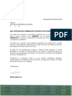 Carta Teriinacion Contrato