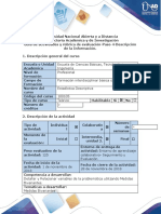 Guía de Actividades y Rúbrica de Evaluación - Paso 4 - Descripción de La Información