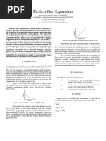 Perfect Gas Expansion Lab Report