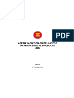 ASEAN Variation Guideline For Pharmaceutical Products (R1) PDF