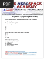 Engineering Mathematics Assignment 1