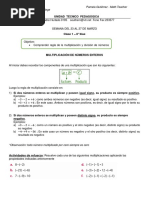 Multipliación y Division de Enteros