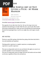 The Subtle Art of Not Giving A Fuck - by Mark Manson - Derek Sivers