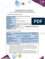 Guía de Actividades y Rúbrica de Evaluación - Tarea 3 - Reconocieminto de Perfil Del Licenciado