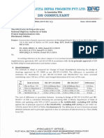 Letter No-23 EOT Draft Supplementary Agreement & Bill of COS.