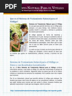 Vdocuments - MX - Sistema de Tratamiento Natural para El Vitiligo de Michael Dawson PDF