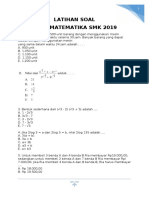 Latihan Soal Un Matematika SMK 2019