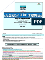 7 FICHA DE ANÁLISIS DE LA GRADUALIDAD DE LOS DESEMPEÑOS DE CADA COMPETENCIA DEL ÁREA DE COMUNICACIÓN 1ro A 5to