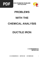 Chemical Analysis of Ductile Iron With Spectrometer - Problems