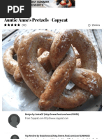 Auntie Annes Pretzels - Copycat Recipe