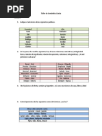 Taller de Semántica Léxica