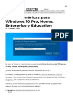 Claves Activar Windows 10