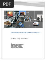 Transportation Engineering Project: Al-Hosun Camp Intersection