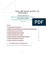 Preparazione Alla Prova Pratica Di Elettronica: Alessio Miscioscia Alessandro Manta