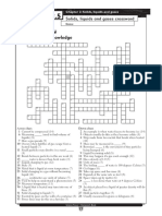 Worksheet 2.5 - Solids, Liquids and Gases Crossword