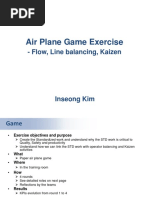 Air Plane Game Exercise: - Flow, Line Balancing, Kaizen