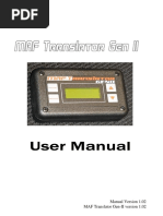 Manual Version 1.02 MAF Translator Gen-II Version 1.02