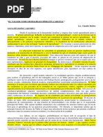 Robles, C. - Ficha de Catedra. El Taller Como Modalidad Operativa Grupal