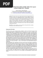 Study of The Urban Form of The Corridor of The 10 de Agosto Avenue in Quito City - Ecuador