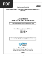 PGCGI Assignments Jan - July 2020