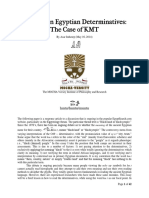 A Lesson in Egyptian Determinatives: The Case of KMT: Luntu/lumtu/muntu