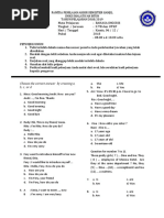 Mata Pelajaran Tingkat / Jurusan Hari / Tanggal Pukul: Bahasa Inggris: X TB Dan Otkp: Kamis, 06 / 12 / 2018: 08.00 S.D 10.00 Wita