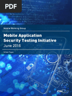 Mobile Application Security Testing Initiative: June 2016