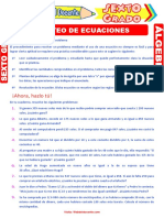 Planteando Ecuaciones para Sexto Grado de Primaria PDF