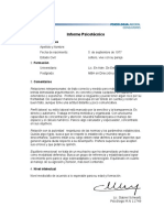 Ejemplo Informe Psicotecnico