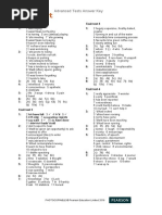 Advanced Tests Answer Key: Unit Test 1 Unit Test 3