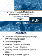 Dynamic Hydraulic Modeling of A Wastewater Treatment Plant PDF