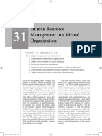 Human Resource Management in A Virtual Organization: Chapter Objectives Chapter Objectives